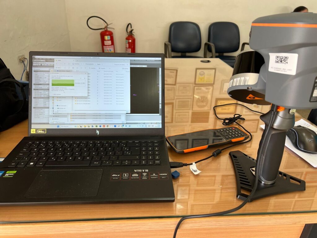 Laser scanner 3D e processamento da nuvem de pontos – Halltek