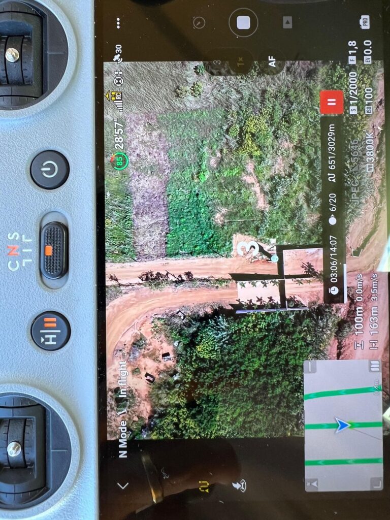 Controle do drone durante mapeamento aéreo – Halltek